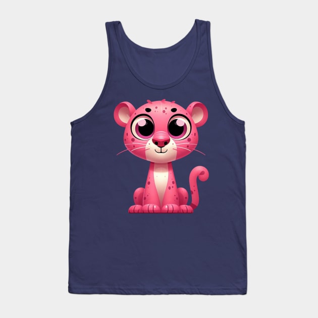 Cute Pink Panther Tank Top by Dmytro